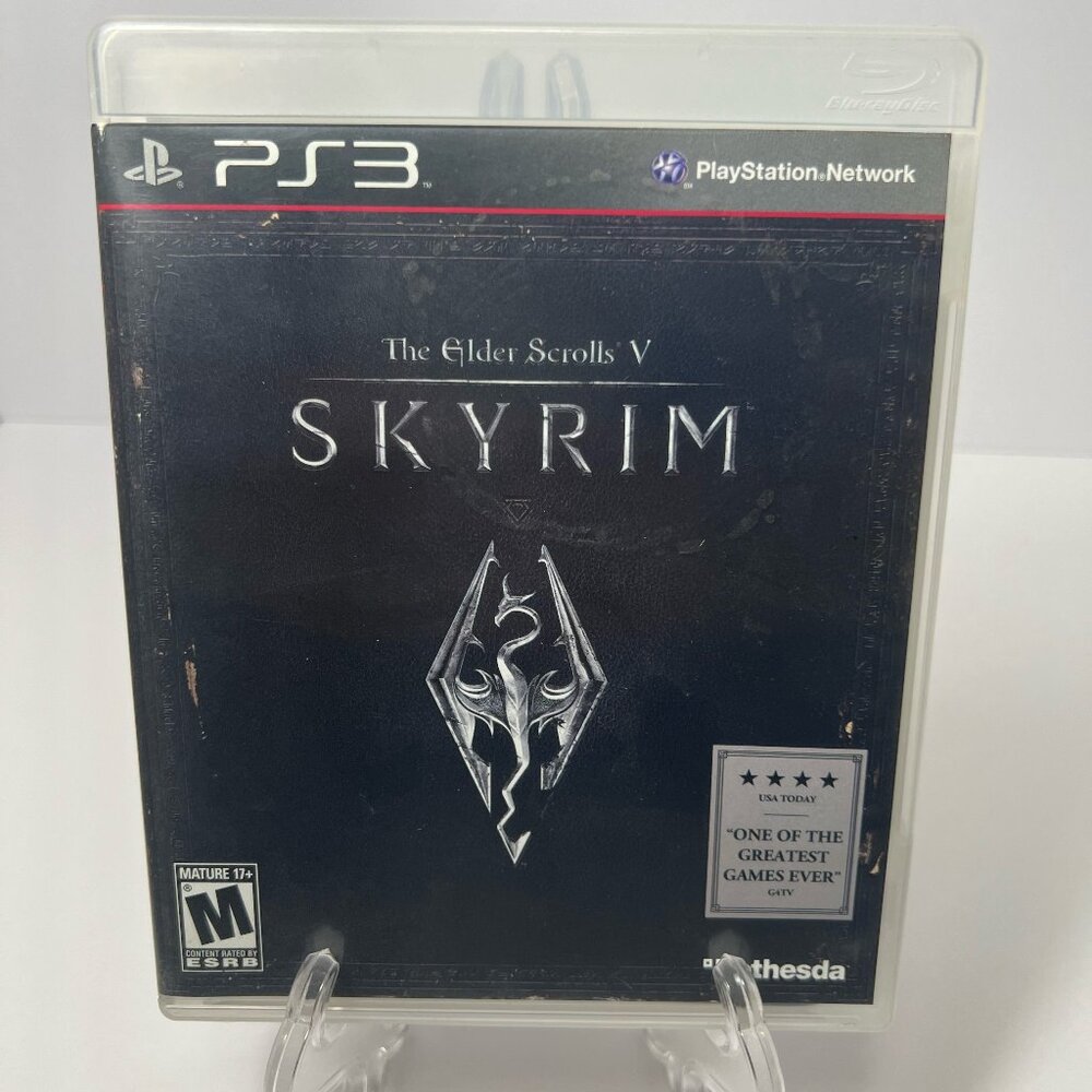 The Elder Scrolls V: Skyrim (PlayStation 3, 2011) Complete W/Manual PS3